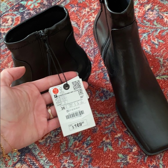 zara square toe boots